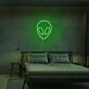 Alienkopf LED-Neonschild für Schlafzimmer und Wohnzimmer