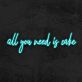 all you need is cake LED-Neonschild für Café und Küche