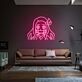 Anime Mädchen Silhouette LED-Neonschild für Wohnzimmer Gaming Zimmer