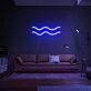 Wellenlinien LED-Neonschild für Wohnzimmer Lounge