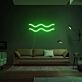 Wellenlinien LED-Neonschild für Wohnzimmer Lounge