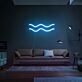 Wellenlinien LED-Neonschild für Wohnzimmer Lounge