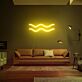 Wellenlinien LED-Neonschild für Wohnzimmer Lounge