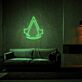 Assassinen-Emblem LED-Neonschild Wohnzimmer Gamingzimmer