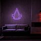 Assassinen-Emblem LED-Neonschild Wohnzimmer Gamingzimmer