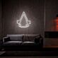Assassinen-Emblem LED-Neonschild Wohnzimmer Gamingzimmer