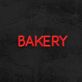 BAKERY LED Neonschild für Bäckerei und Ladenfront