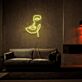 Abstraktes Gesicht LED-Neonschild für Wohnzimmer oder Atelier