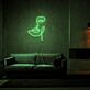 Abstraktes Gesicht LED-Neonschild für Wohnzimmer oder Atelier