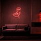 Abstraktes Gesicht LED-Neonschild für Wohnzimmer oder Atelier