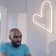 Herzform LED-Neonschild Wohnzimmer Schlafzimmer