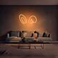 Hasenohren LED-Neonschild Wohnzimmer Schlafzimmer