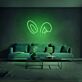 Hasenohren LED-Neonschild Wohnzimmer Schlafzimmer