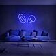 Hasenohren LED-Neonschild Wohnzimmer Schlafzimmer