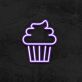 Cupcake LED-Neonschild für Café und Bäckerei