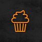 Cupcake LED-Neonschild für Café und Bäckerei
