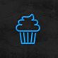 Cupcake LED-Neonschild für Café und Bäckerei