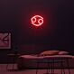 Krebs Sternzeichen Symbol LED-Neonschild Wohnzimmer Schlafzimmer