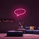 Sprechblase LED-Neonschild Wohnzimmer Lounge