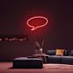 Sprechblase LED-Neonschild Wohnzimmer Lounge