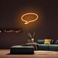Sprechblase LED-Neonschild Wohnzimmer Lounge