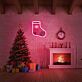 Weihnachtsstrumpf LED-Neonschild für Wohnzimmer und Weihnachten