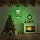 Weihnachtsstrumpf LED-Neonschild für Wohnzimmer und Weihnachten