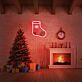 Weihnachtsstrumpf LED-Neonschild für Wohnzimmer und Weihnachten