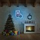 Weihnachtsstrumpf LED-Neonschild für Wohnzimmer und Weihnachten