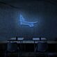 Dackel Silhouette LED-Neonschild Wohnzimmer Haustierladen