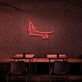Dackel Silhouette LED-Neonschild Wohnzimmer Haustierladen