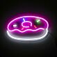 Donut mit Zuckerguss LED-Neonschild für Café und Bäckerei