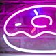 Donut mit Zuckerguss LED-Neonschild für Café und Bäckerei