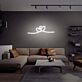 zwei ineinander verschlungene Herzen LED-Neonschild Wohnzimmer Schlafzimmer