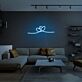 zwei ineinander verschlungene Herzen LED-Neonschild Wohnzimmer Schlafzimmer