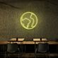 Erdkugel Kontur LED-Neonschild für Café oder Wohnzimmer