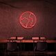 Erdkugel Kontur LED-Neonschild für Café oder Wohnzimmer