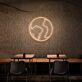 Erdkugel Kontur LED-Neonschild für Café oder Wohnzimmer