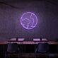 Erdkugel Kontur LED-Neonschild für Café oder Wohnzimmer