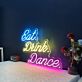Eat Drink Dance LED-Neonschild für Bar und Party