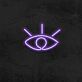offenes Auge Symbol LED-Neonschild Wohnzimmer Studio