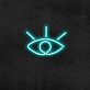 offenes Auge Symbol LED-Neonschild Wohnzimmer Studio