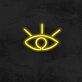 offenes Auge Symbol LED-Neonschild Wohnzimmer Studio