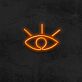 offenes Auge Symbol LED-Neonschild Wohnzimmer Studio