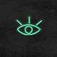 offenes Auge Symbol LED-Neonschild Wohnzimmer Studio