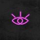 offenes Auge Symbol LED-Neonschild Wohnzimmer Studio