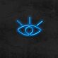 offenes Auge Symbol LED-Neonschild Wohnzimmer Studio