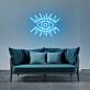 Auge mit Strahlen LED-Neonschild Wohnzimmer Studio