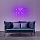 Auge mit Strahlen LED-Neonschild Wohnzimmer Studio
