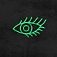 Auge mit Wimpern LED-Neonschild Wohnzimmer Studio